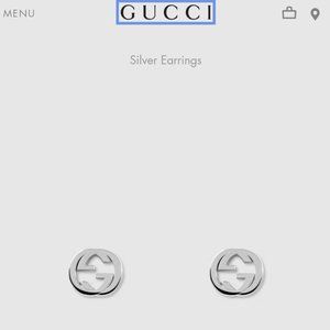 AUTHENTIC Gucci Interlock Earrings